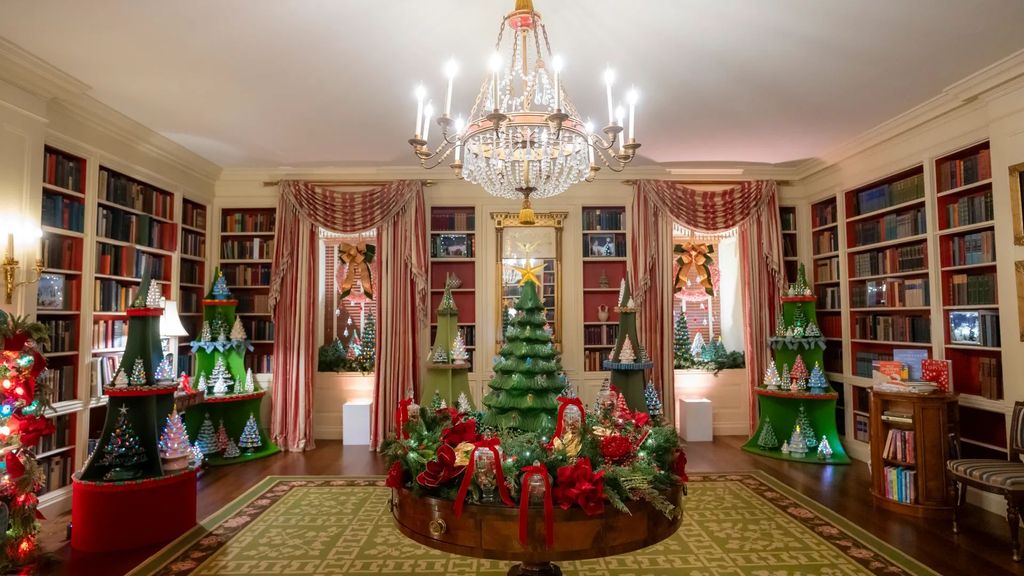 Navidad en la Casa Blanca: The Library - La Biblioteca