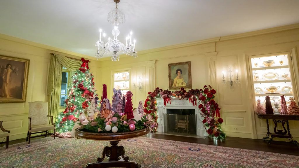 Navidad en la Casa Blanca: The Vermeil Room - Salón Vermeil