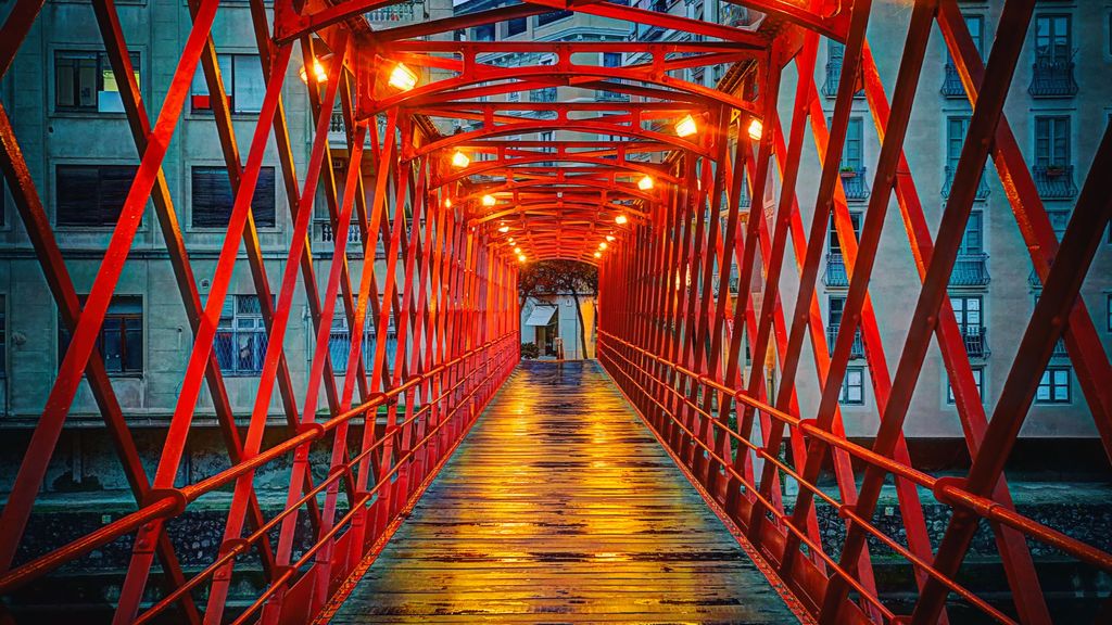 Puente de las Peixateries Velles, en Girona