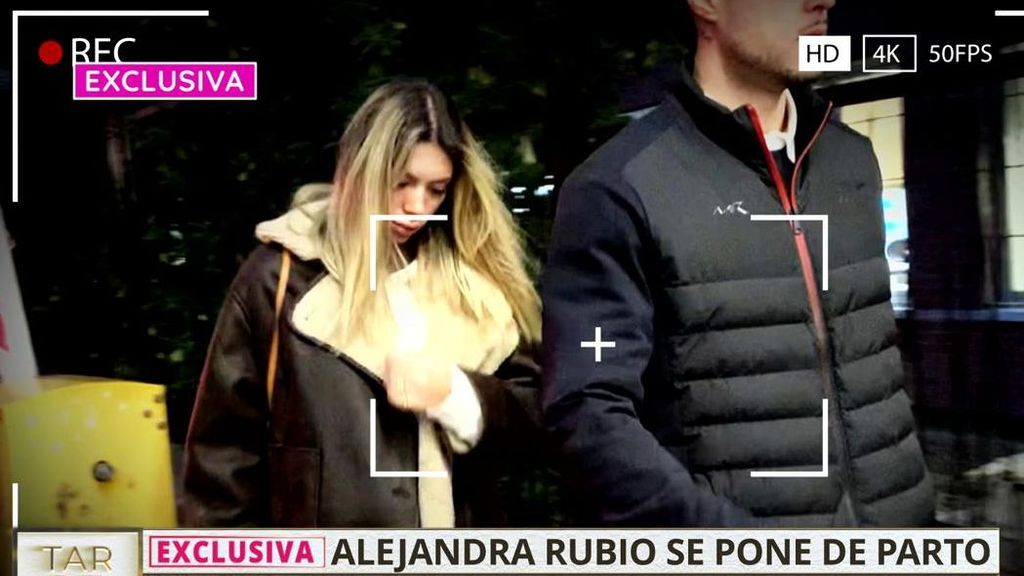 Imágenes en exclusiva de Alejandra Rubio entrando al hospital para dar luz