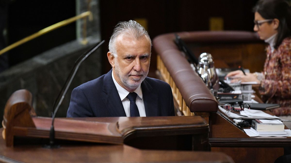 El ministro de Política Territorial y Memoria Democrática, Ángel Víctor Torres,en un Pleno del Congreso