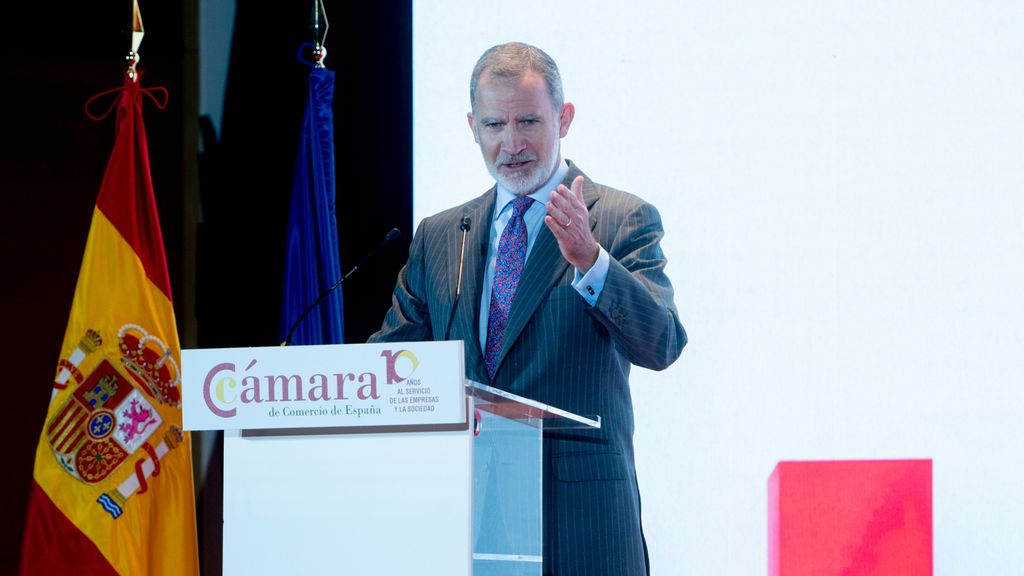 El Rey Felipe VI preside el Pleno Extraordinario de la Cámara de Comercio de España, en Madrid