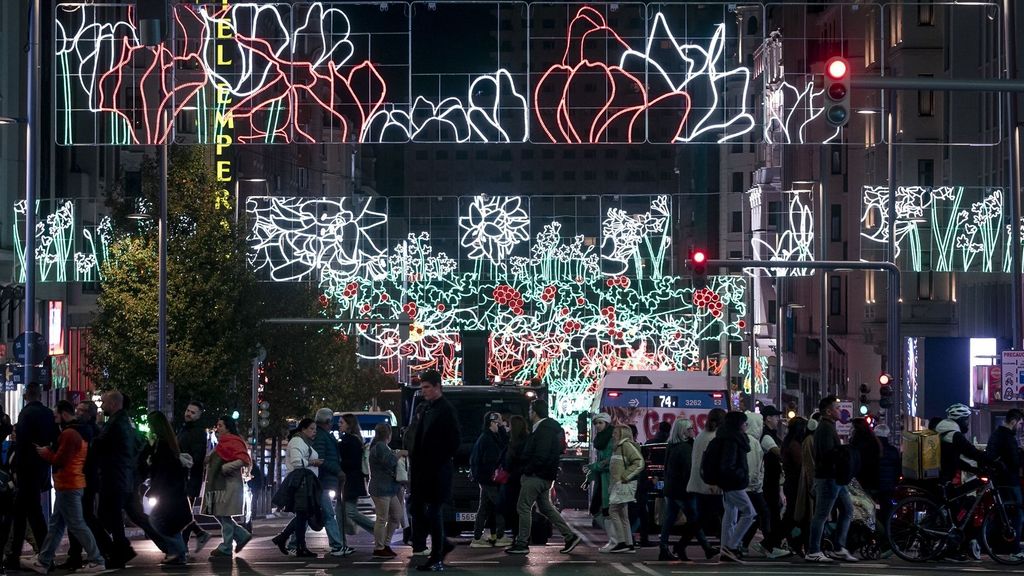 Encendido de las luces de Navidad 2024 en el centro de la ciudad, a 28 de noviembre de 2024, en Madrid (España)