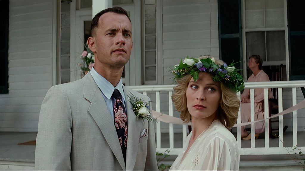 Forrest y Jenny, en una de las escenas de la mítica película