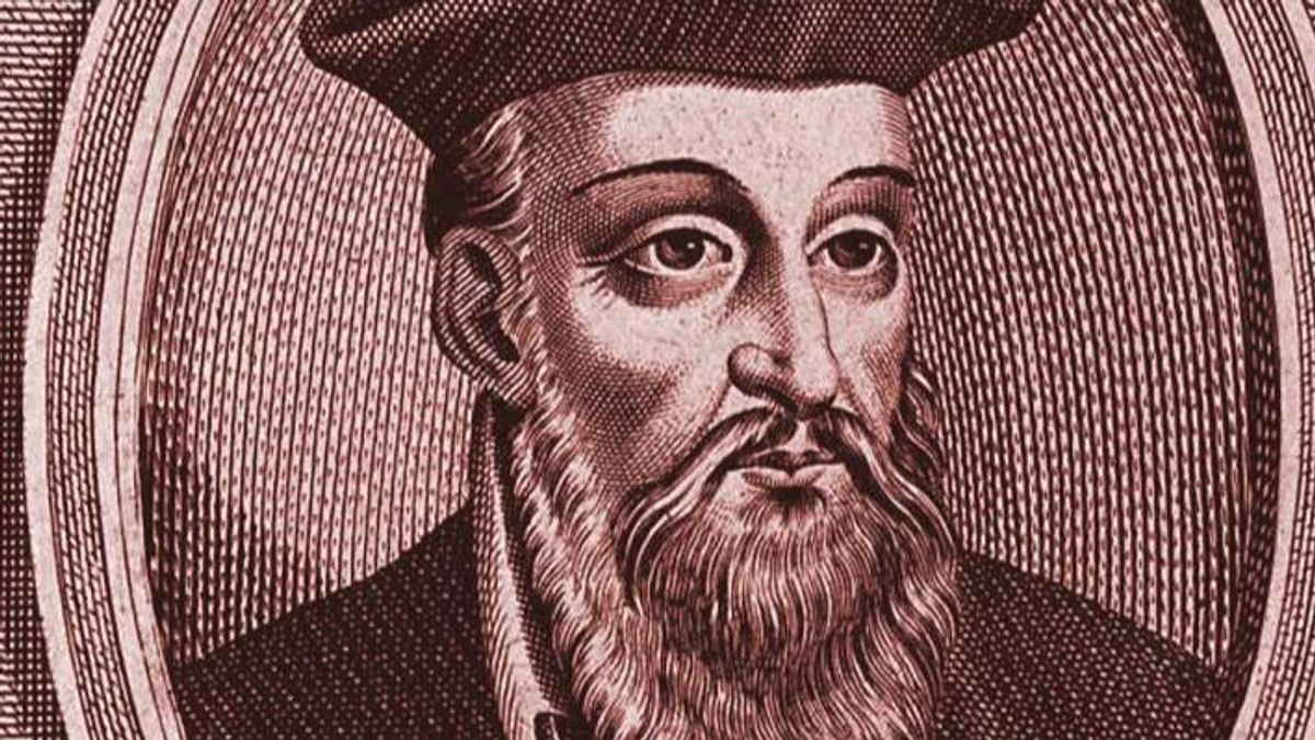 Grabado de Nostradamus