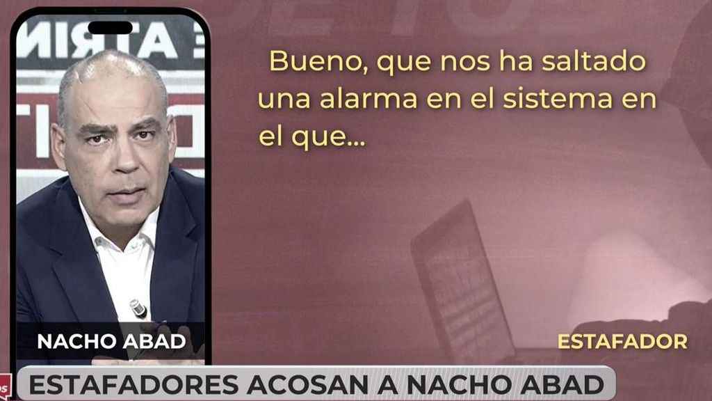 La llamada telefónica con la que han intentado engañar a Nacho Abad: "Les he denunciado por acoso"