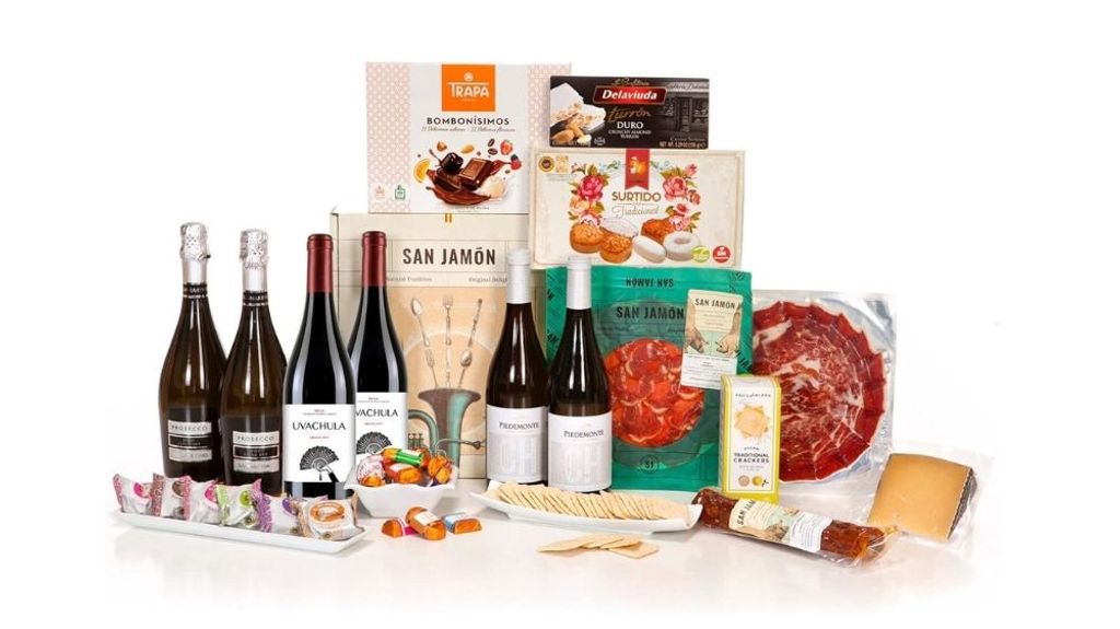 Lote de Navidad con vinos y jamón SAN JAMÓN