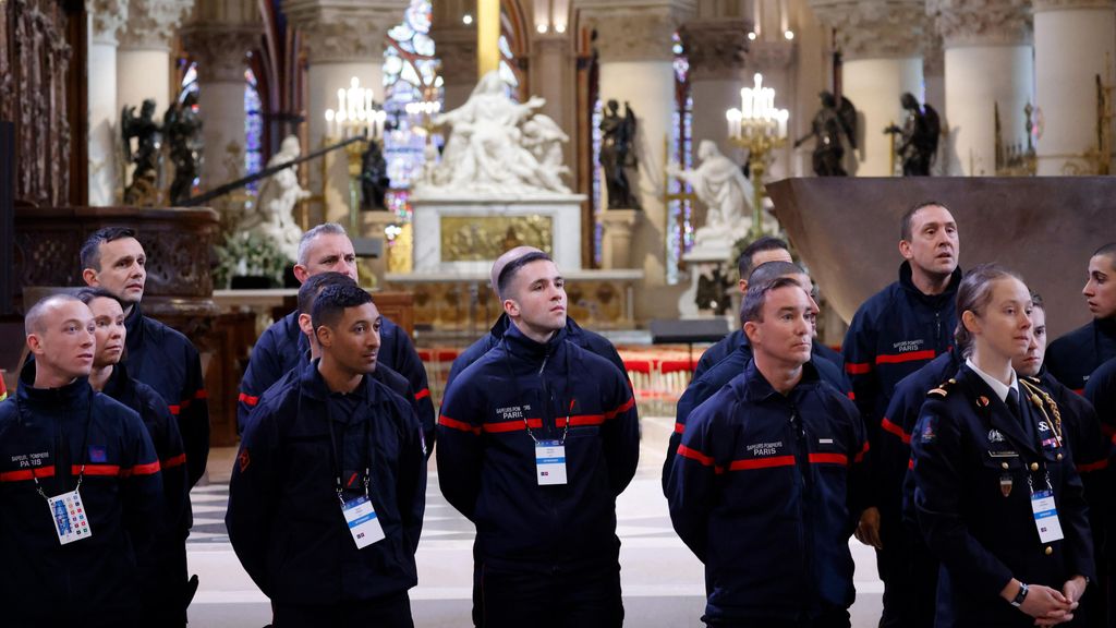 El momento más emotivo de la reapertura de Notre Dame