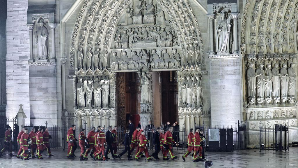 El momento más emotivo de la reapertura de Notre Dame