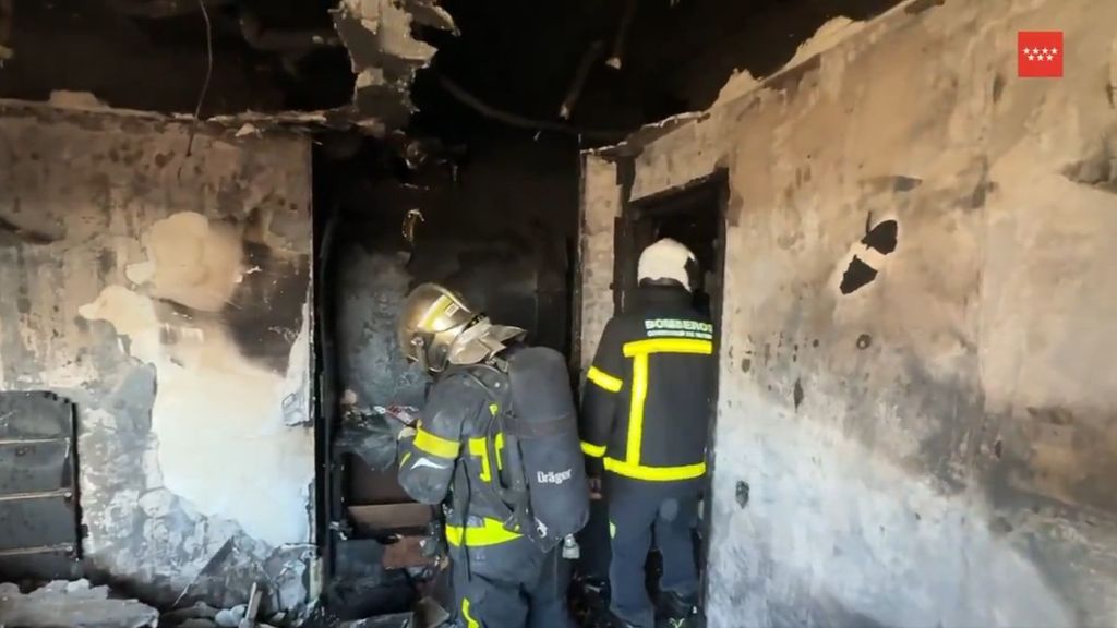 Incendio en una casa de Majadahonda