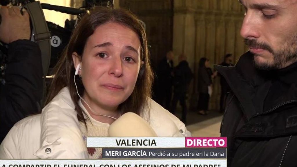 La protesta de Meri, que no acude al funeral por las víctimas de la DANA