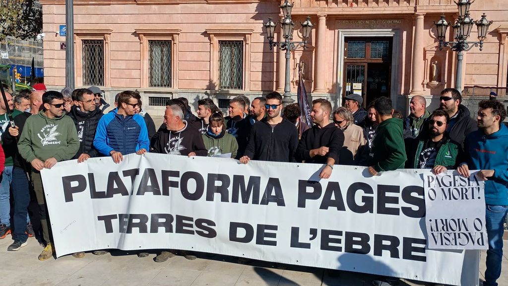 Campesinos protestan en Lleida por el acuerdo de la Unión Europea con Mercosur