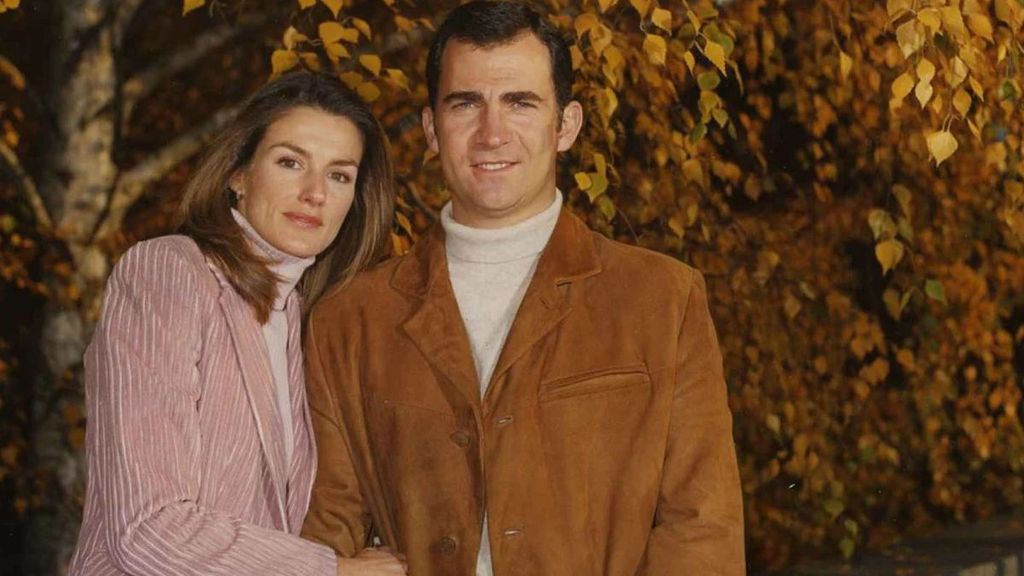 Felipe y Letizia y su felicitación navideña de 2004.