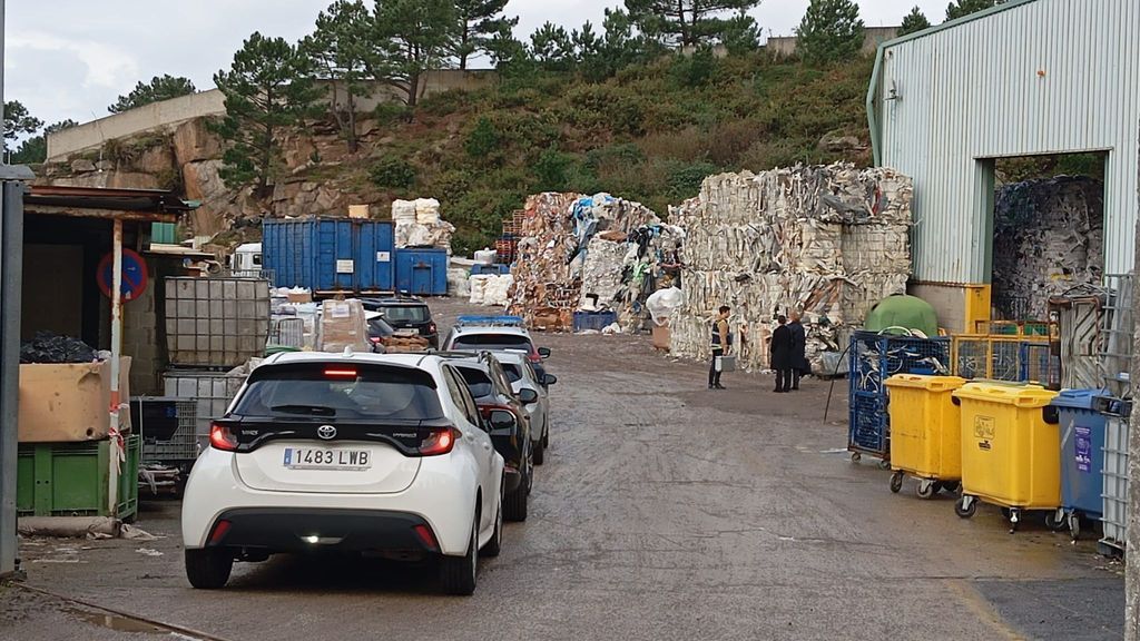 Imagen de la planta de reciclaje de Nostián en la que fue hallada el cadáver