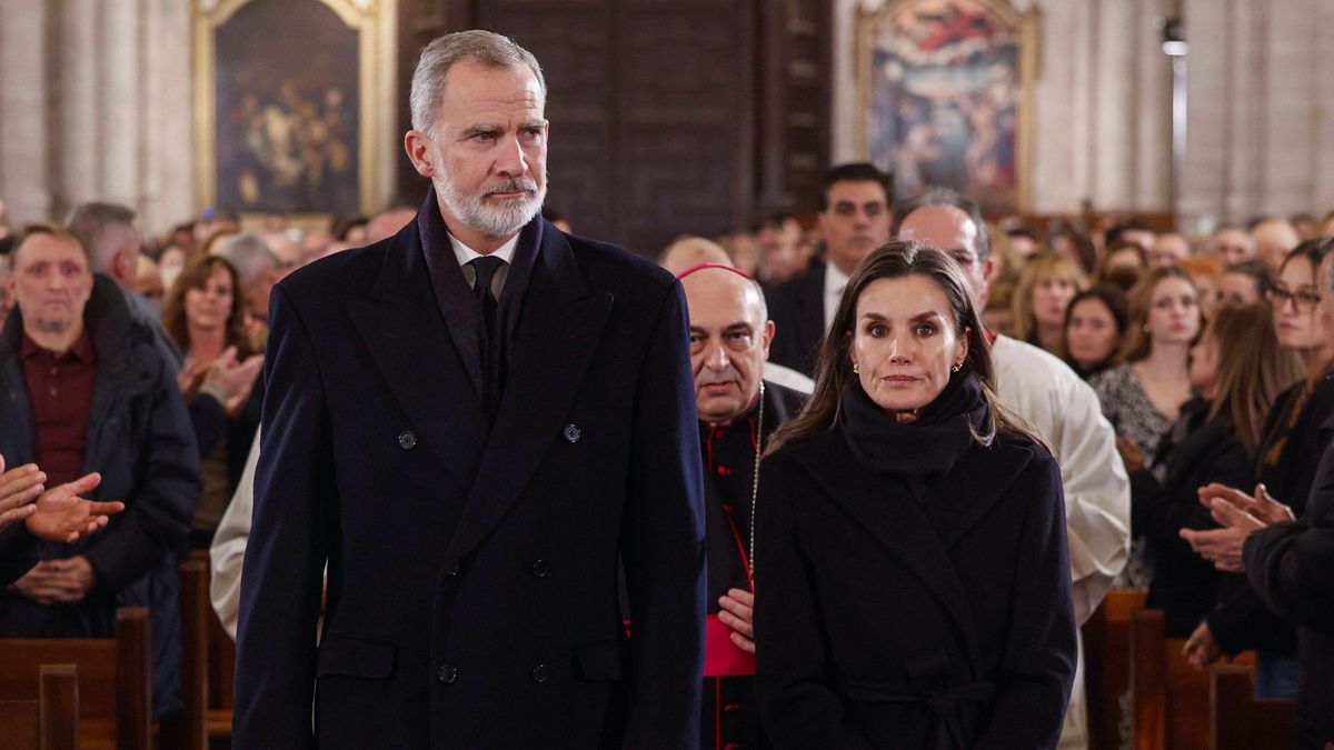 La reina Letizia durante la misa celebrada en la Catedral de Valencia