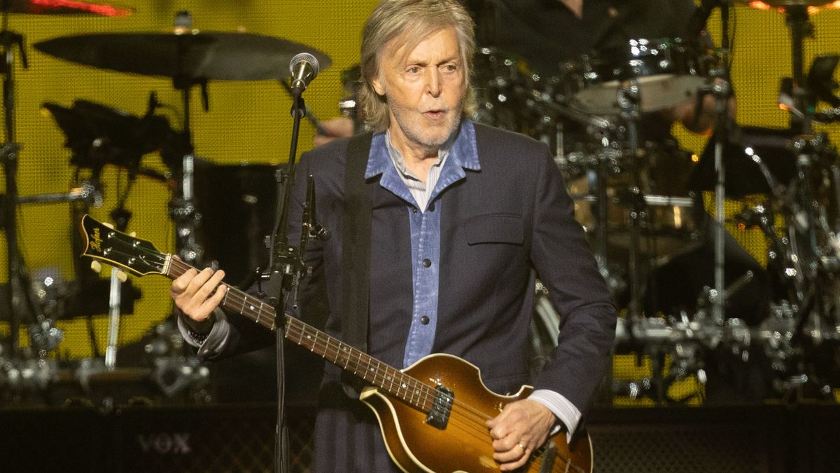 Paul McCartney, durante su concierto en el Wizink de Madrid