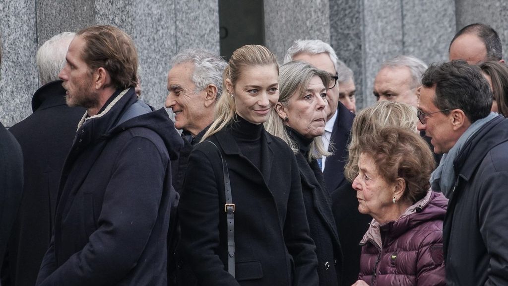 Carolina de Mónaco en el funeral.