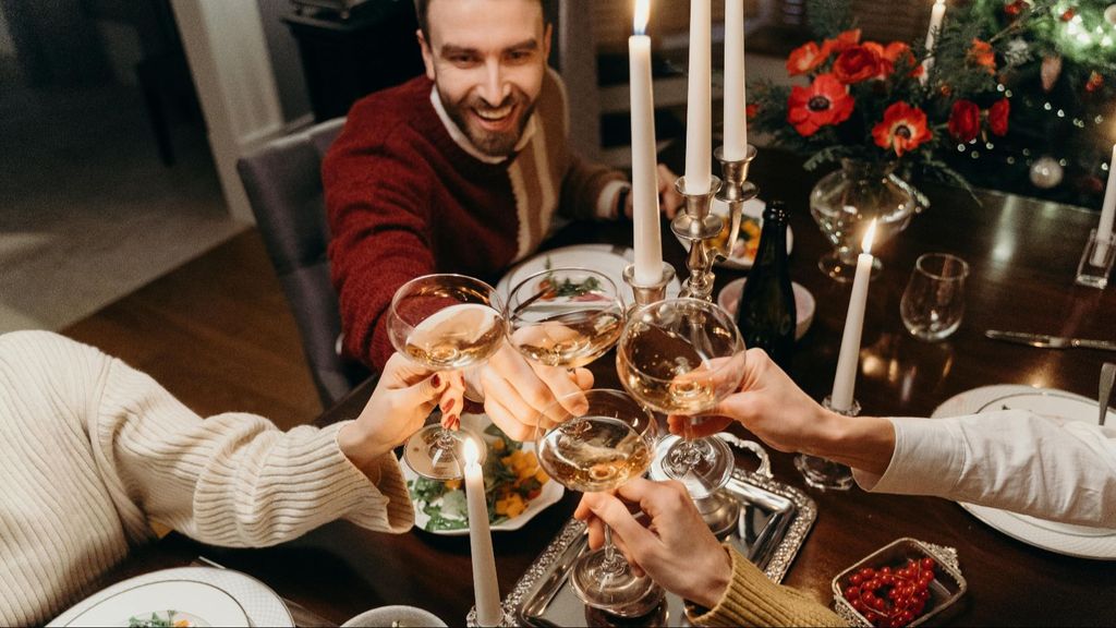 Una cena de Navidad