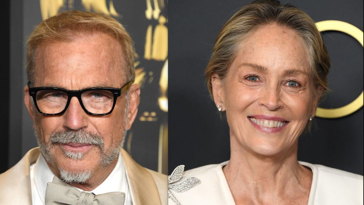 Kevin Costner y Sharon Stone coincidieron en los Governor's Awards de este año