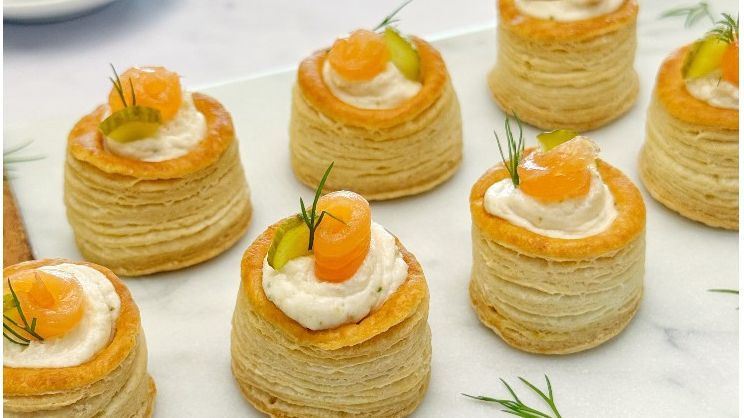 Receta de tartaletas de mousse de salmón ahumado