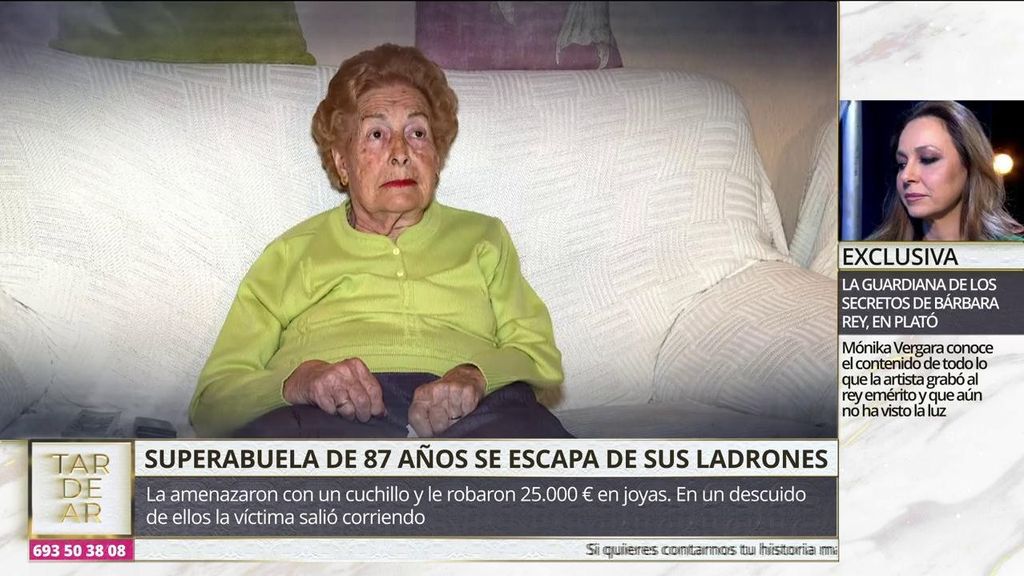 Una anciana de 87 años escapa de sus ladrones: la amenazaron con un cuchillo y le robaron 25.000 euros en joyas