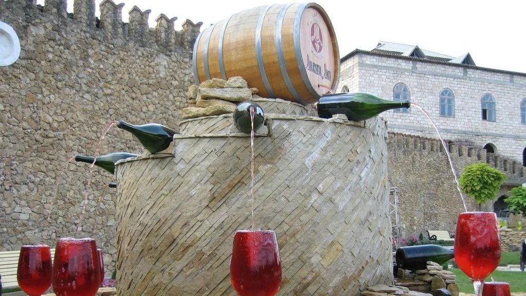 Fontana de vino en Abruzzo