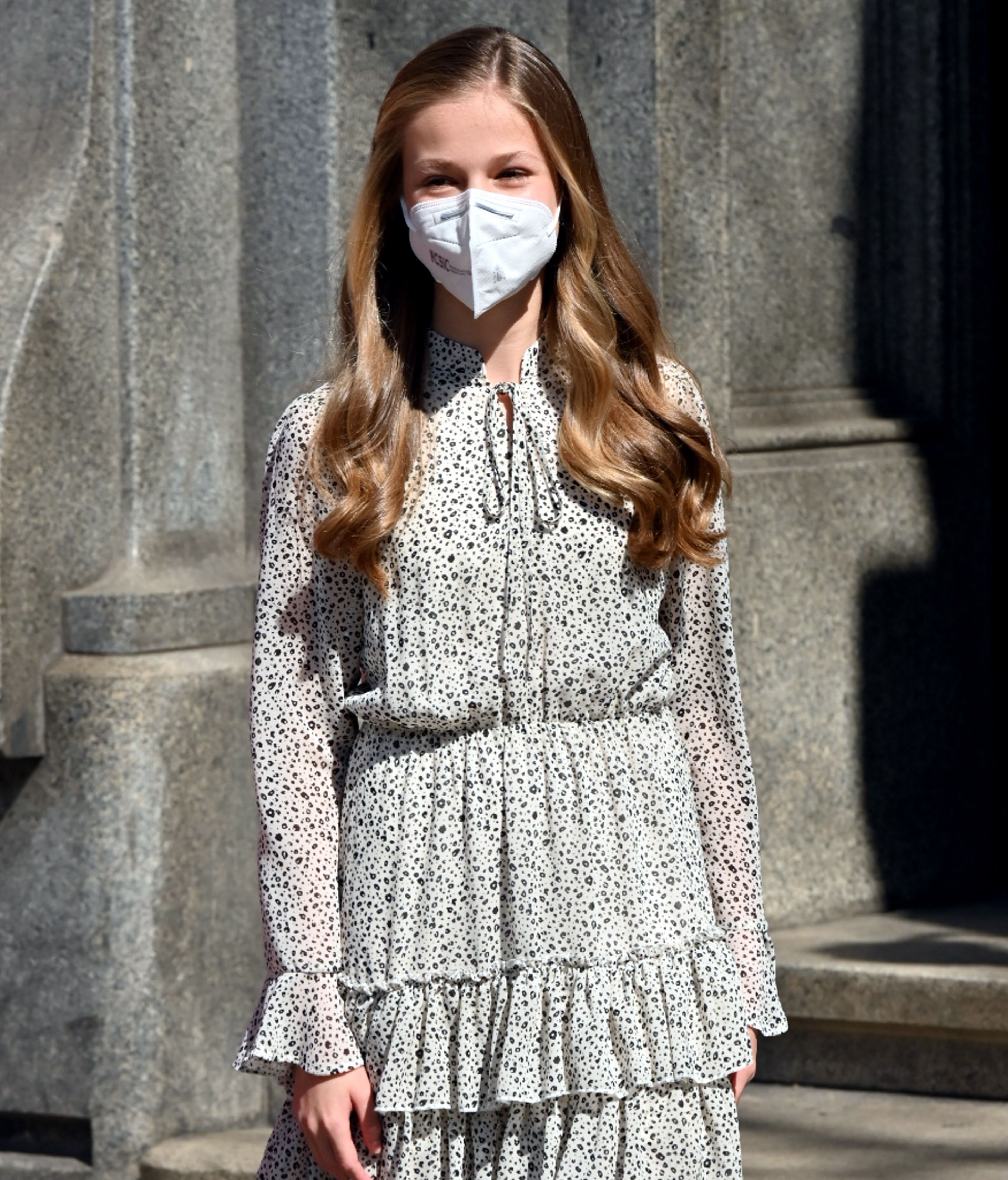 La princesa Leonor en su primer acto en solitario.