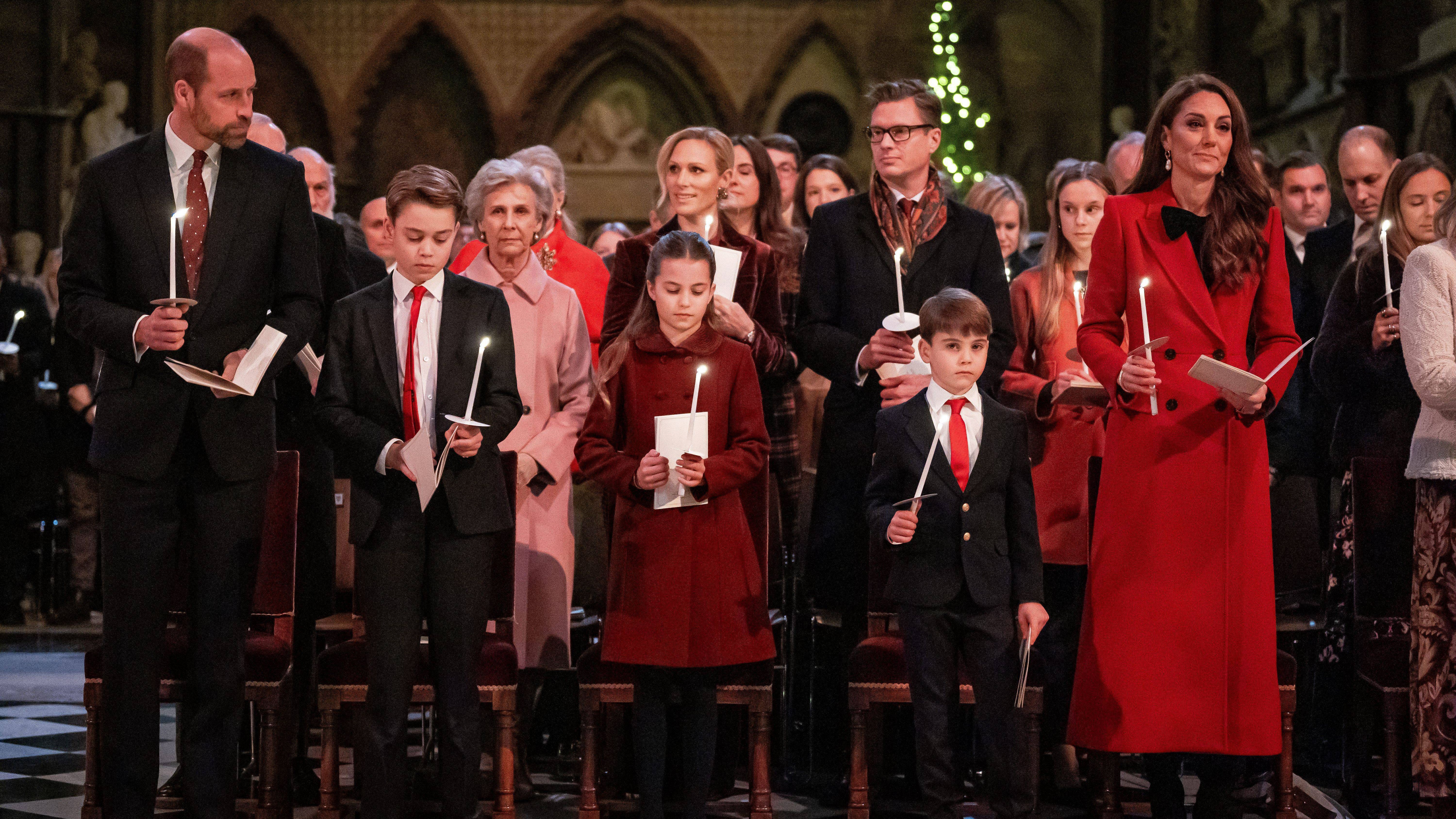 Los príncipes de Gales y sus hijos el pasado 6 de diciembre.