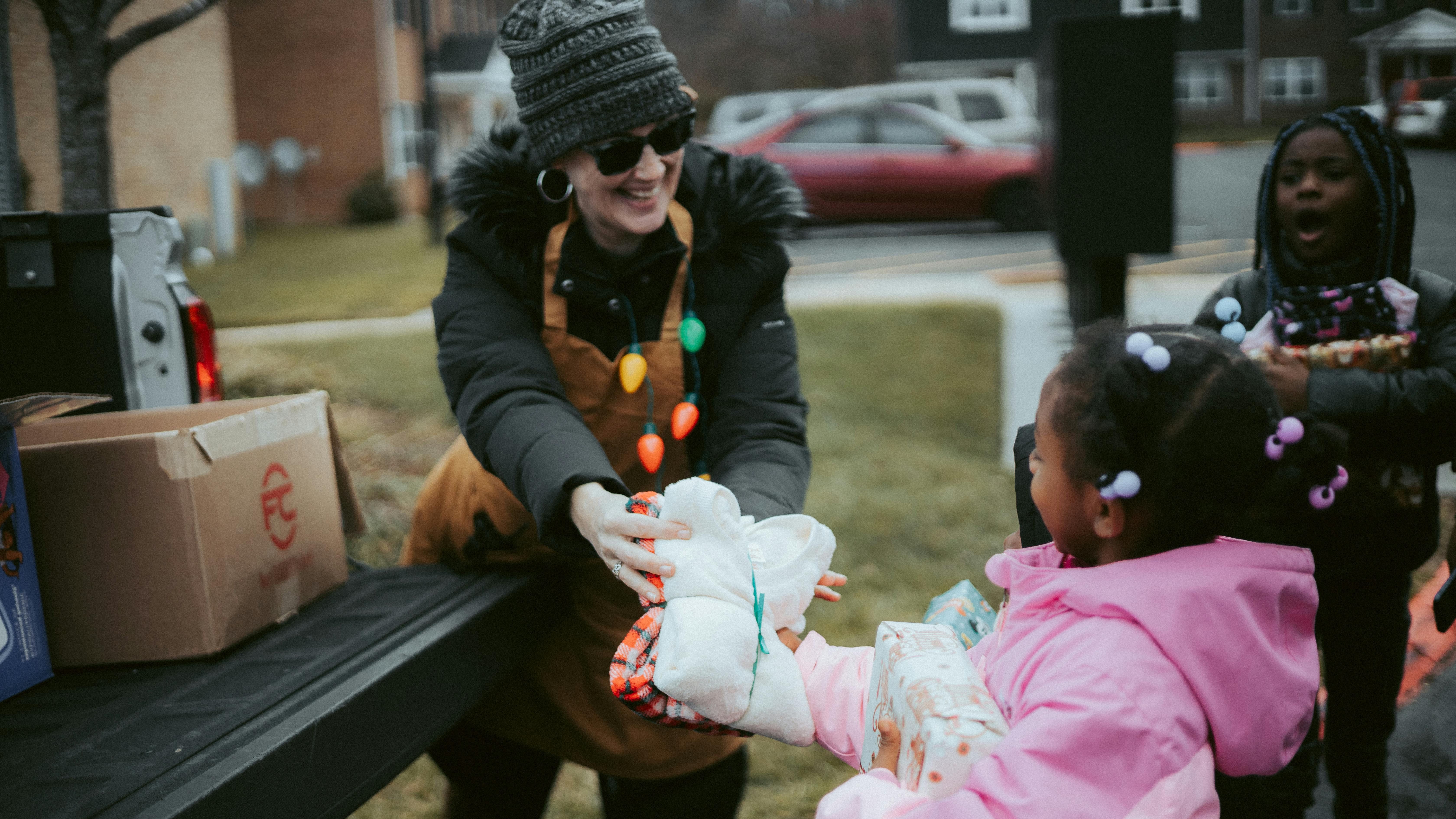 Regalos a los niños más vulnerables. Foto de archivo.