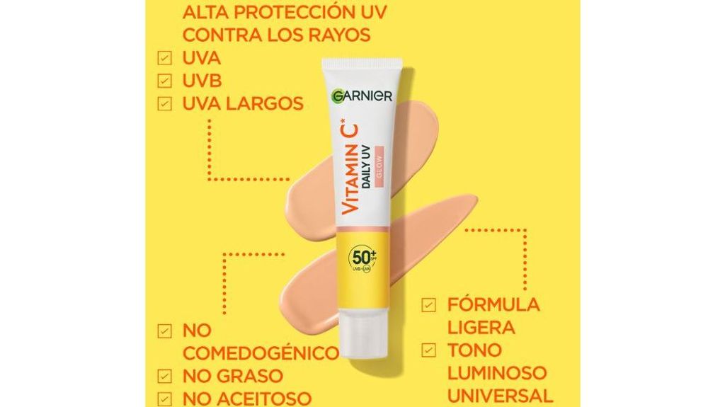 Garnier Vitamina C Fluido Antimanchas Anti-UV Diario Efecto Glow FPS50+