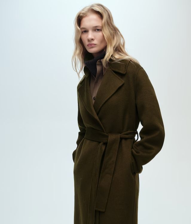 Abrigo ‘handmade’ de Mango