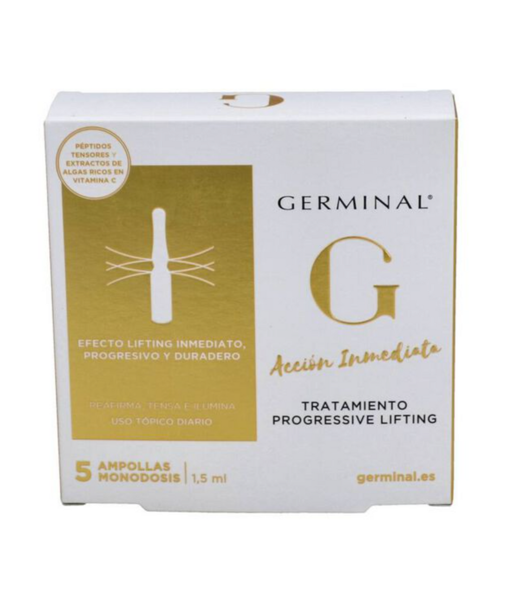 Ampollas con péptidos de Germinal (19,99 €/5 ampollas monodosis en Douglas)