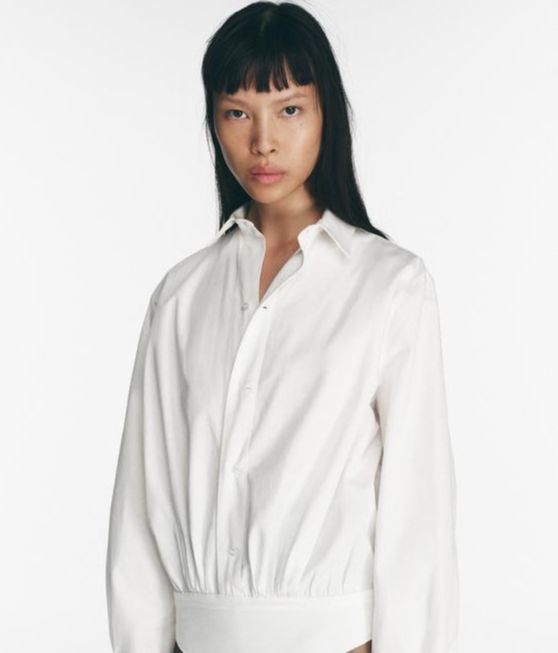 Body tipo camisa, de Zara