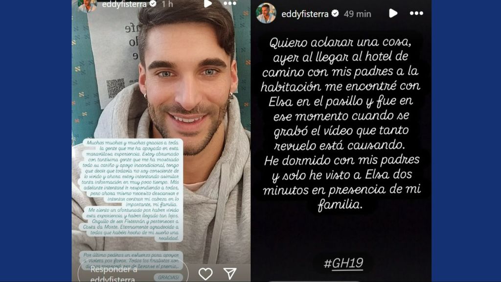 Edi reaparece en redes con un comunicado