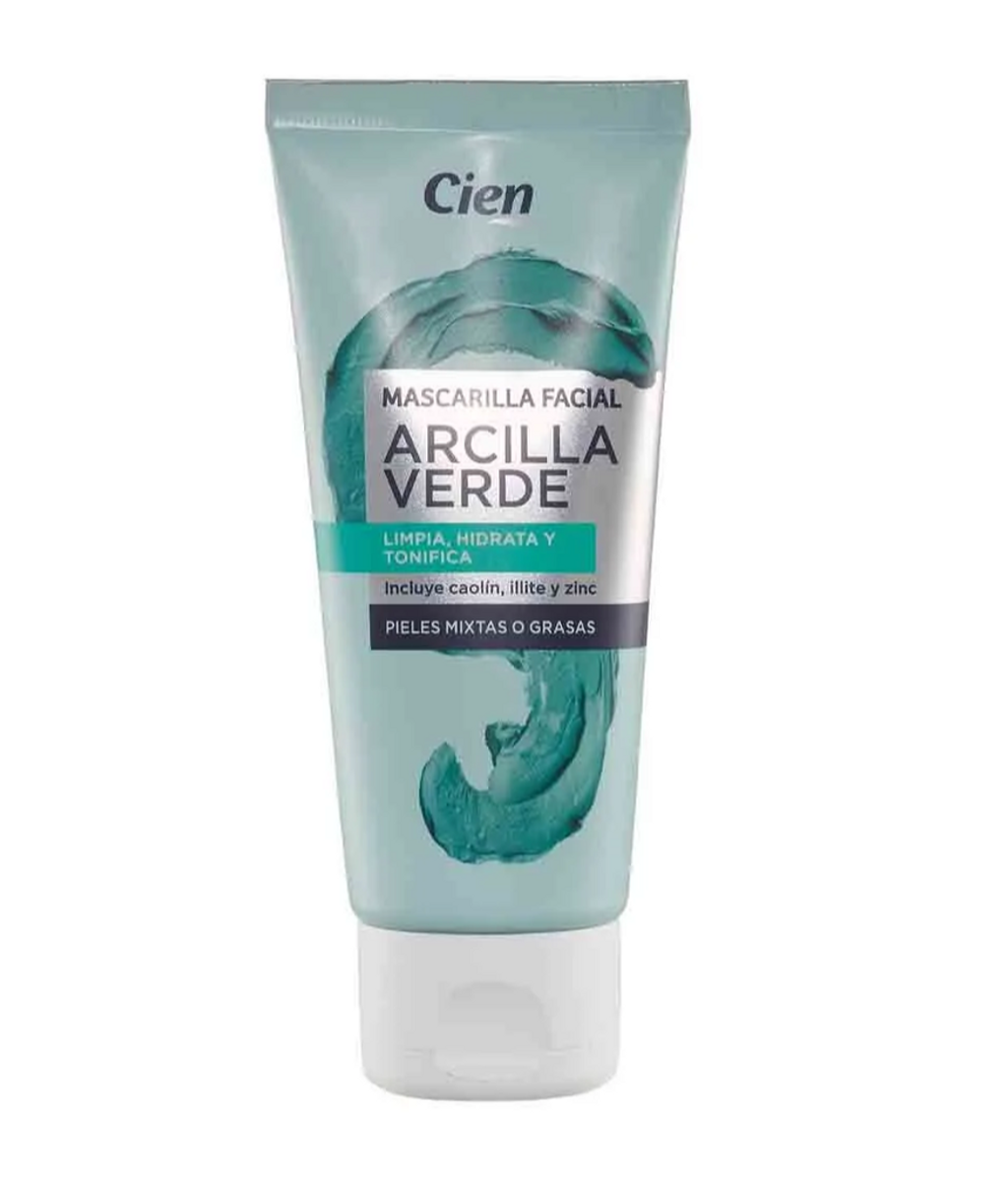 Mascarilla Cien con arcilla verde