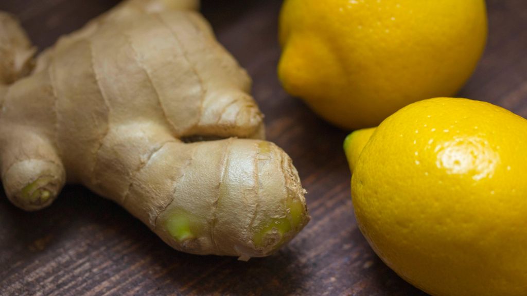 Limón y jengibre para la infusión