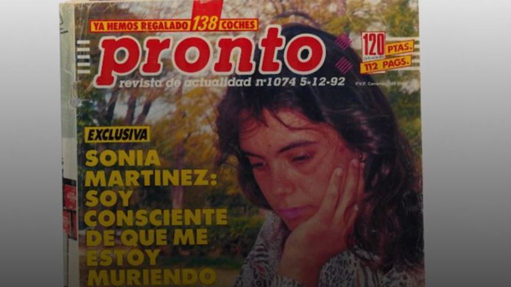 Portada de la revista 'Pronto' de Sonia Martínez.