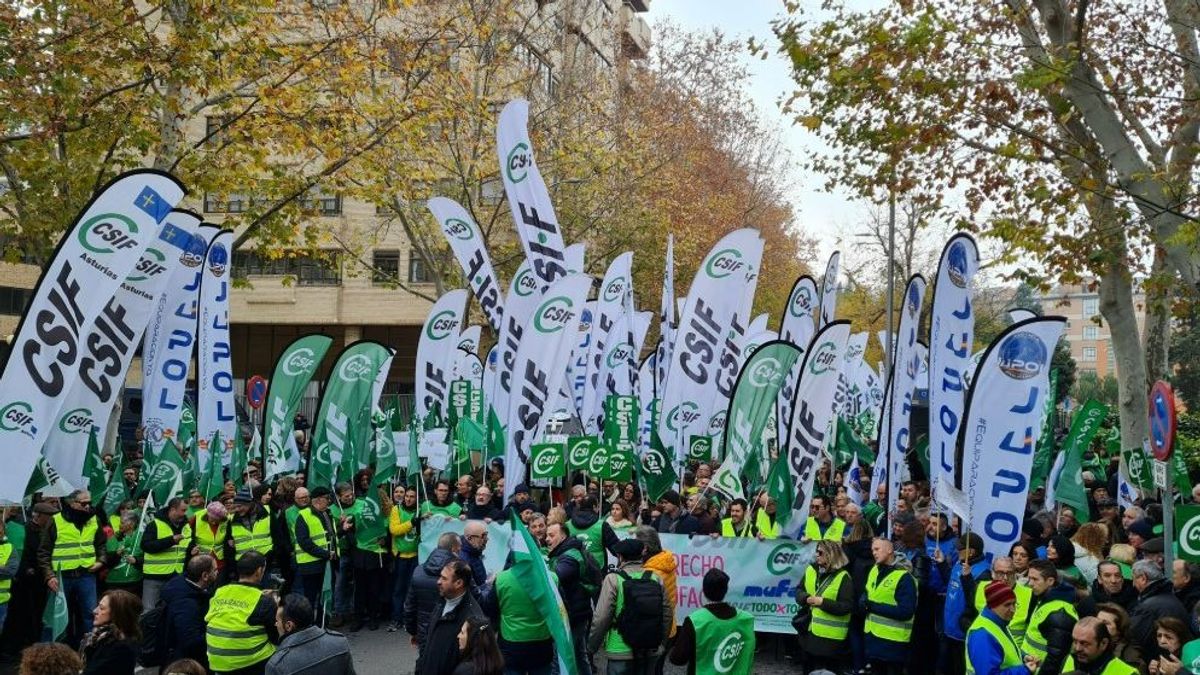 Arranca la manifestación en defensa de Muface en Madrid: “Perdemos todos"