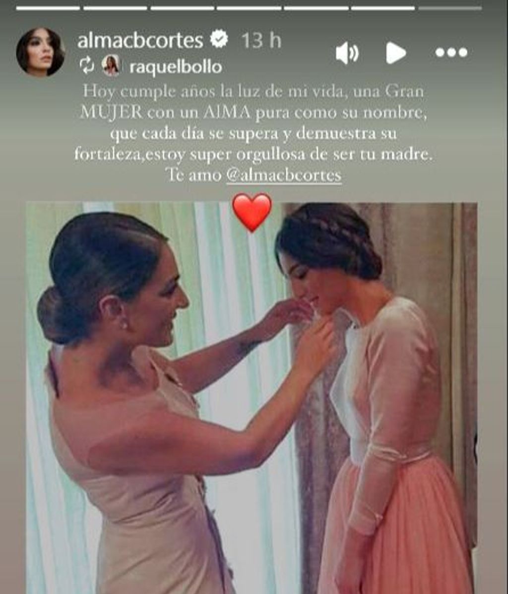 Captura de la felicitación de Raquel Bollo