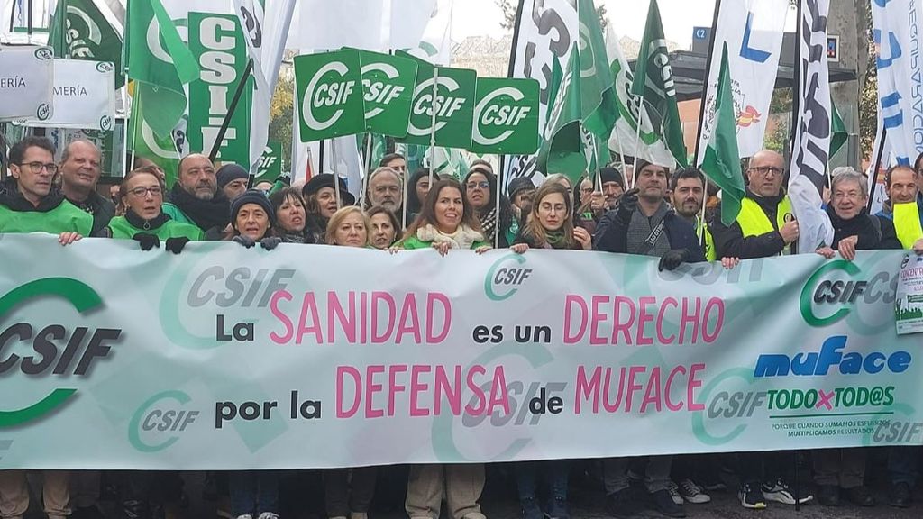 Manifestación en defensa de Muface en Madrid