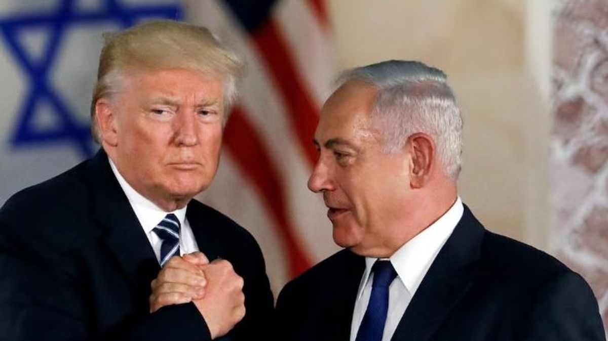 Benjamín Netanyahu y Donald  Trump en una visita que hizo el entonces mandatario de EEUU a Jerusalén en 2020.