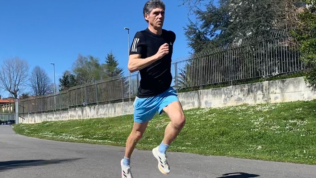 Imanol Loizaga, durante un entrenamiento en la actualidad