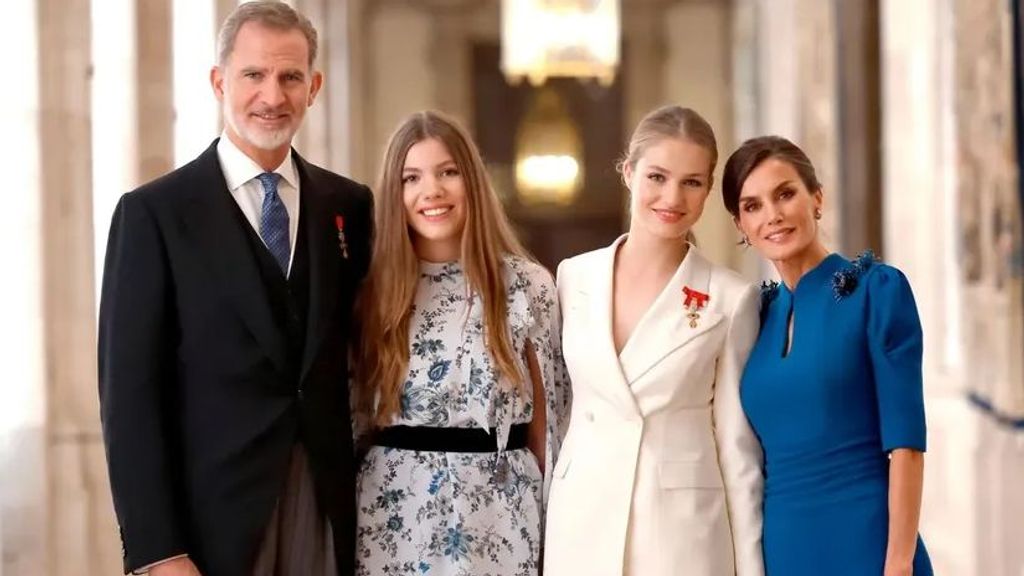 La familia al completo, el día en que Leonor juró la Constitución