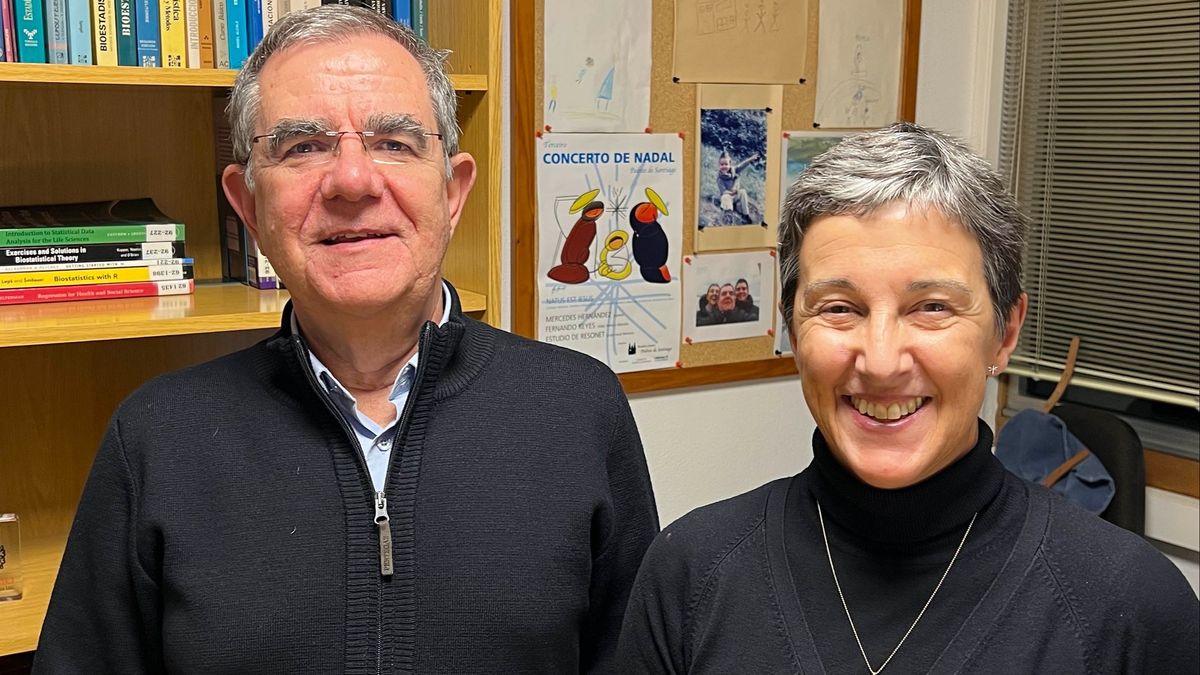 María Ángeles Casares de Cal y Antonio Gómez Tato, del Centro de Investigación e Tecnoloxía Matemática de Galicia (CITMAga)