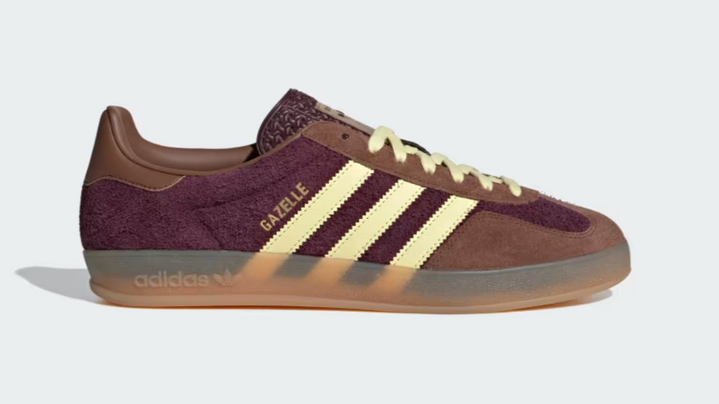 Adidas Gazelle mocha mousse, rojizas y amarillo pálido