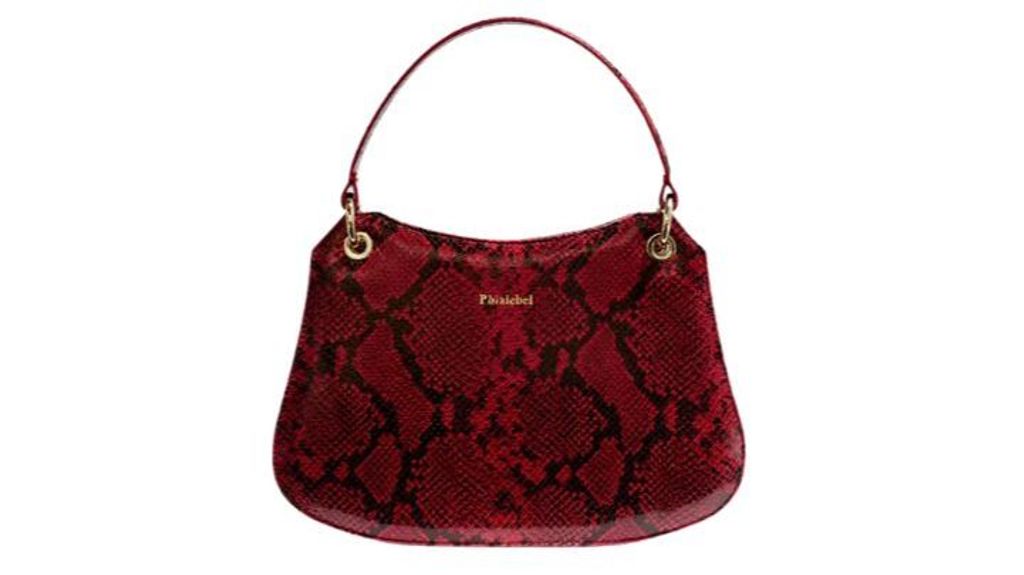 Bolso Olympia mediano rojo en print de serpiente. Precio: 290€.