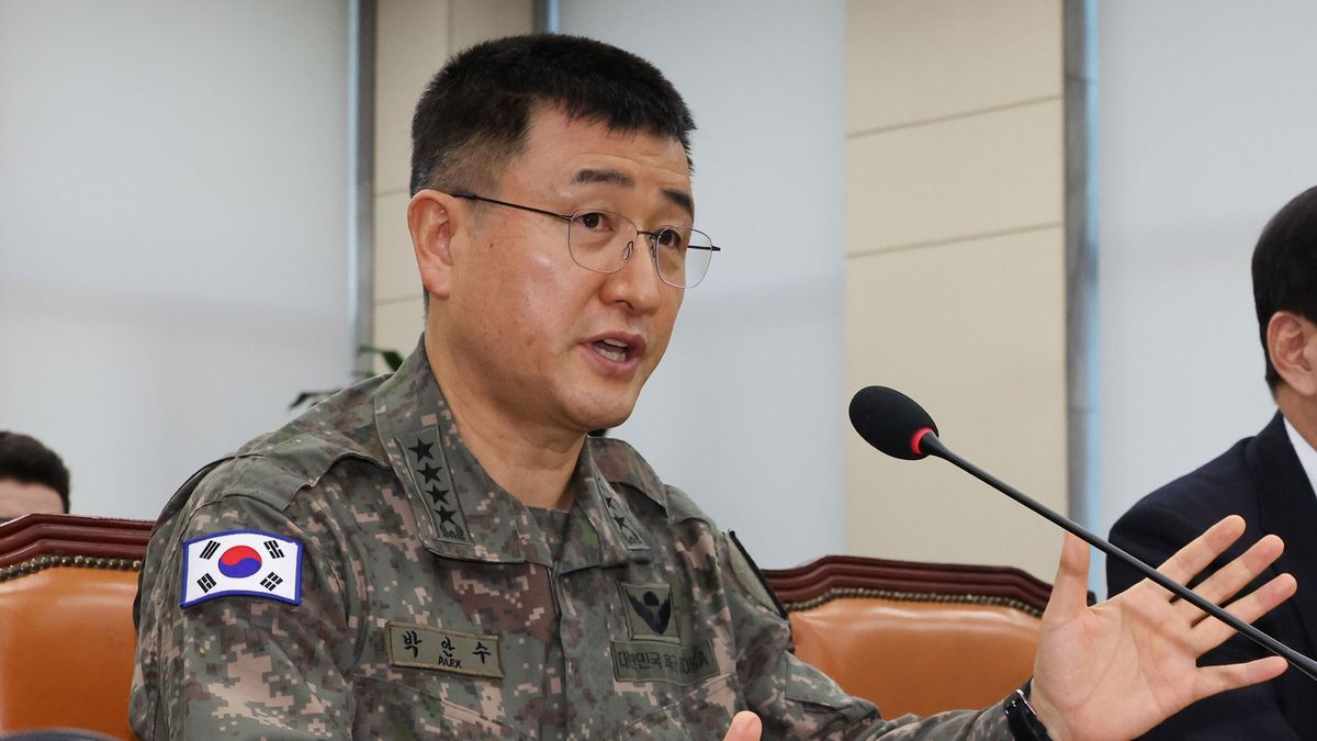 El general Park An Su, jefe del Ejército de Corea del Sur, durante su comparecencia ante el parlamento de Seúl