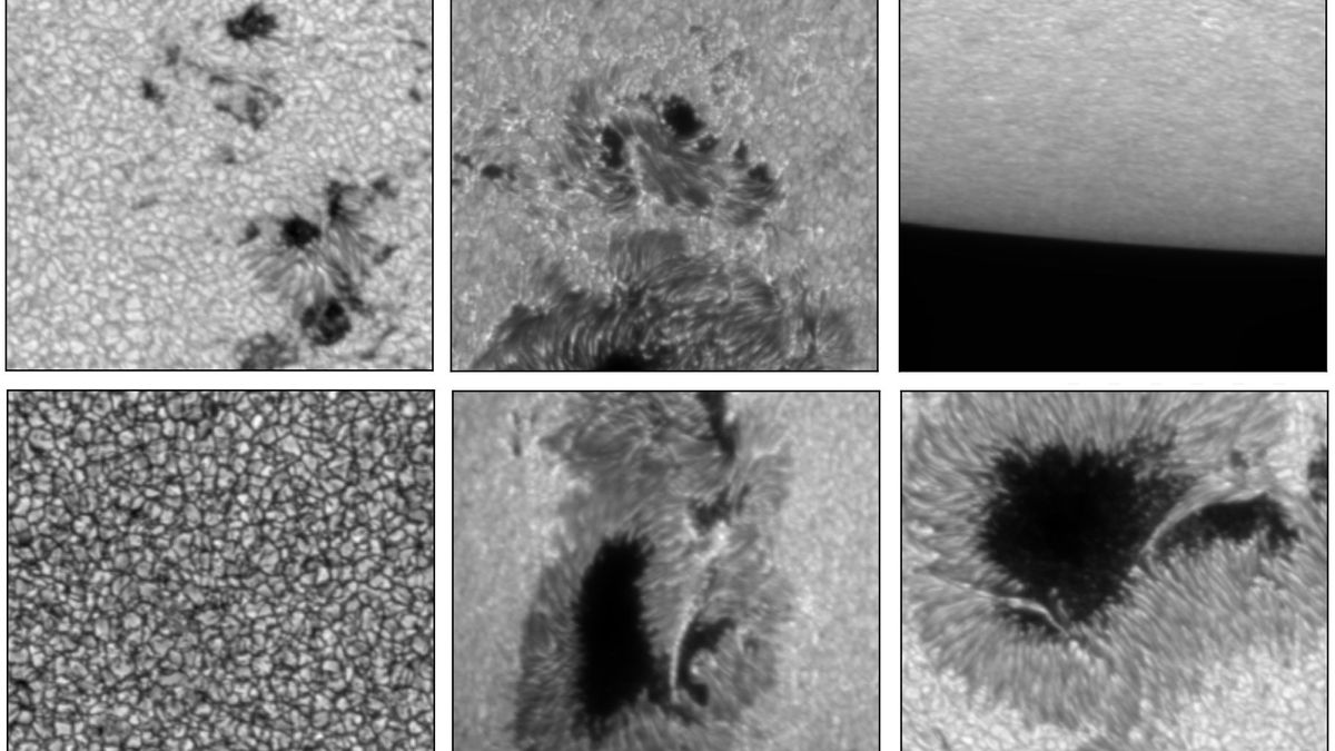 Imágenes de la superficie solar