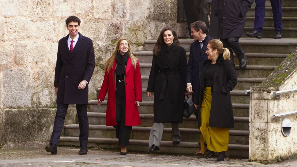 La reina Letizia a su llegada a la clausura del XVII Seminario Internacional de Lengua y Periodismo