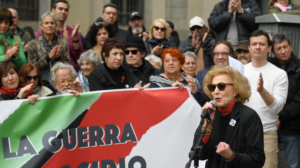 Marisa Paredes, en un acto contra la guerra de Gaza